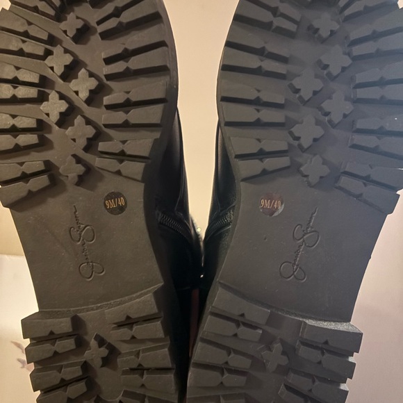 New! Jessica Simpson Karia Round Toe Lace Up Buckled Boot Wrap Strap Combat Boot - Picture 4 of 6